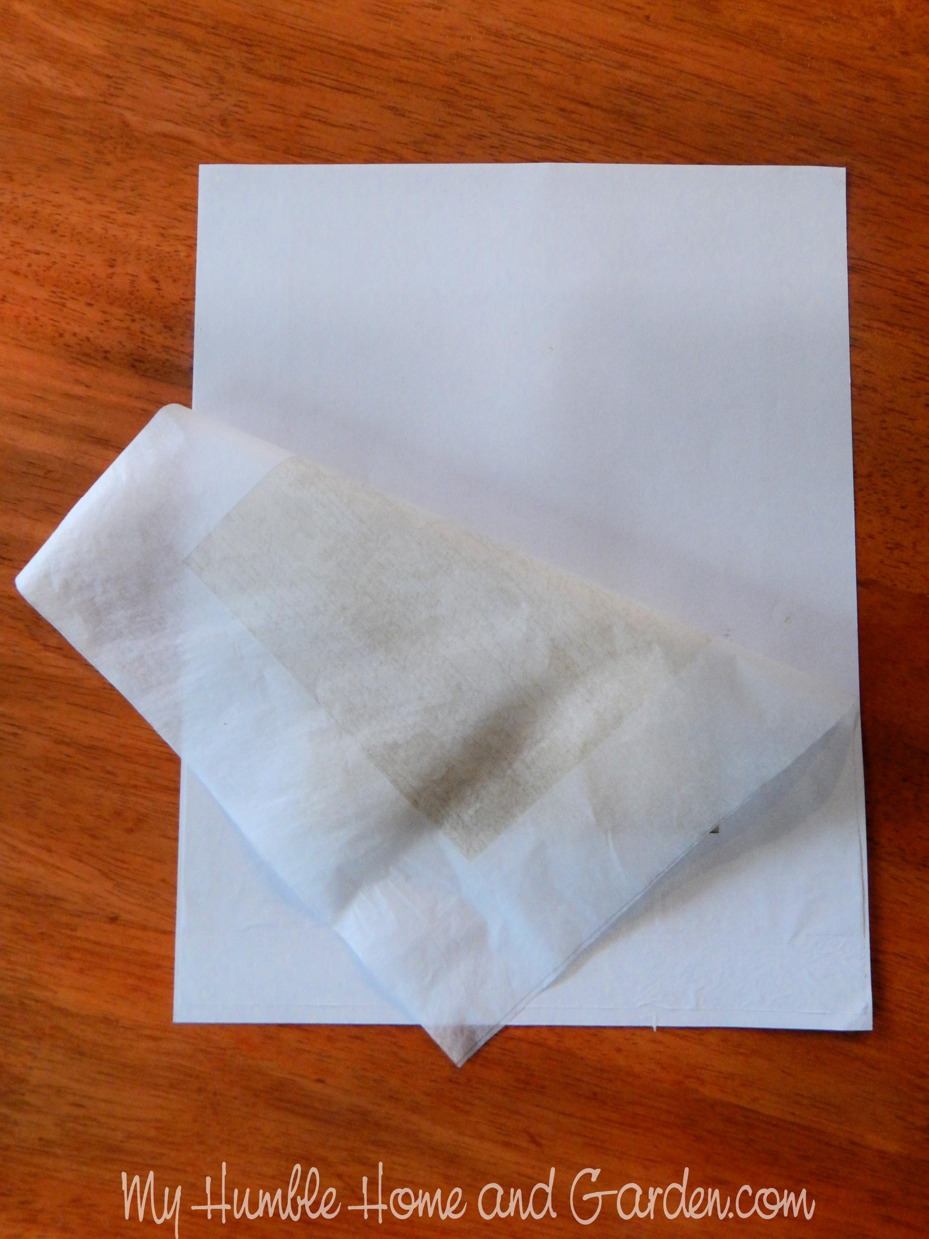 How to print on tissue paper with inkjet printer. 