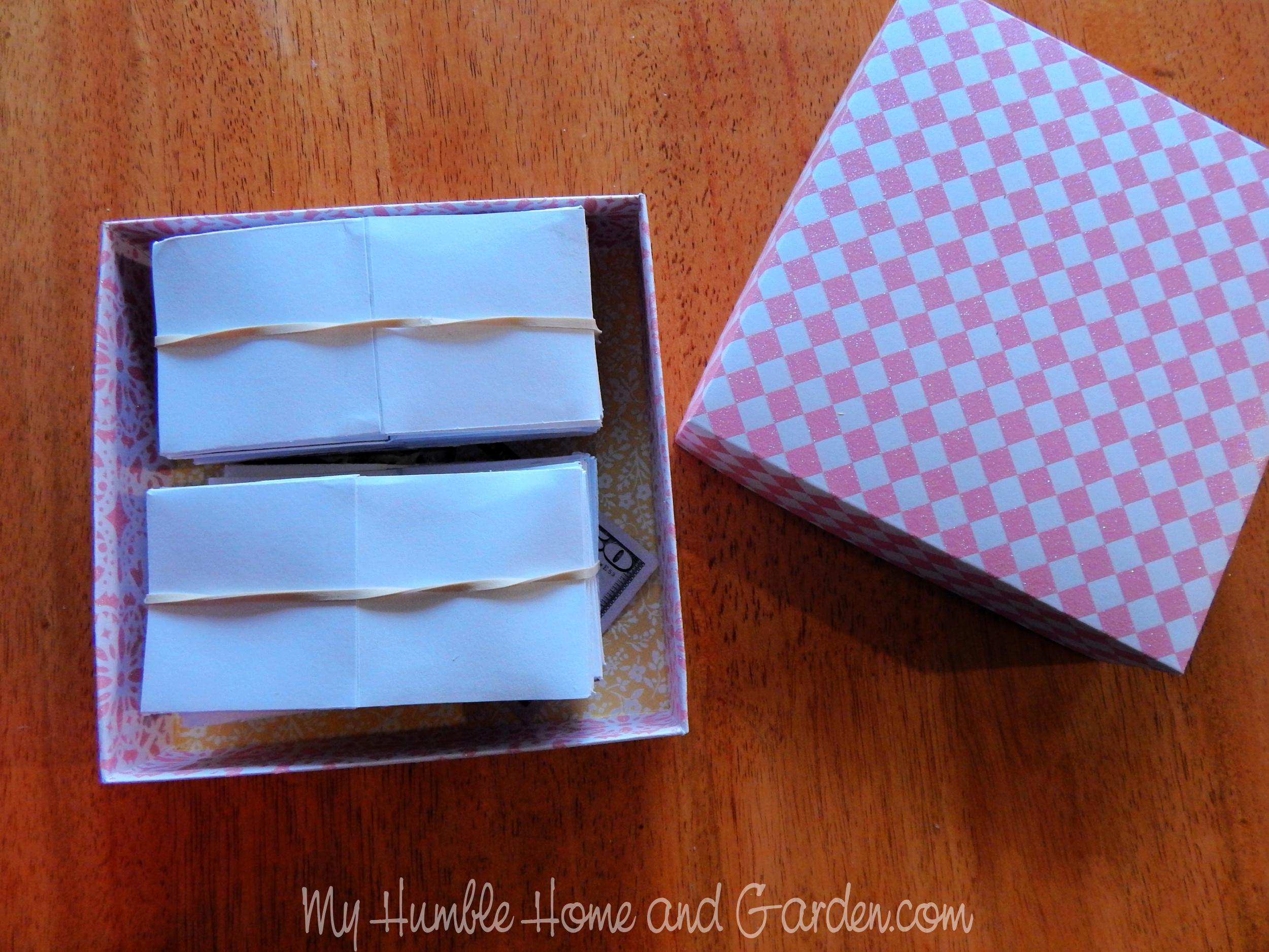 How to Make a DIY Boomf with Gift Box - My Humble Home and Garden