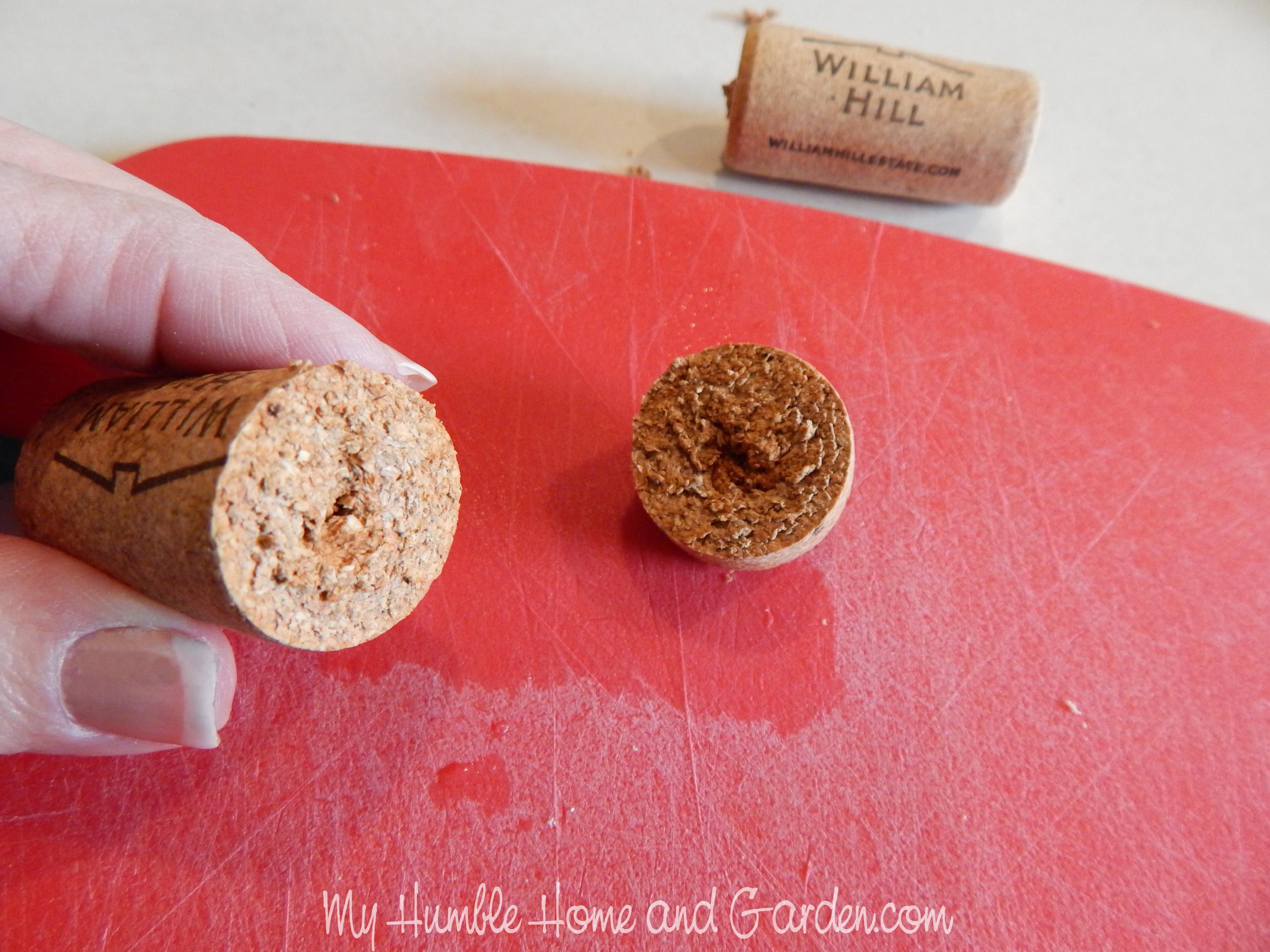 How to Make an Upcycled Wine Cork Wreath - My Humble Home and Garden