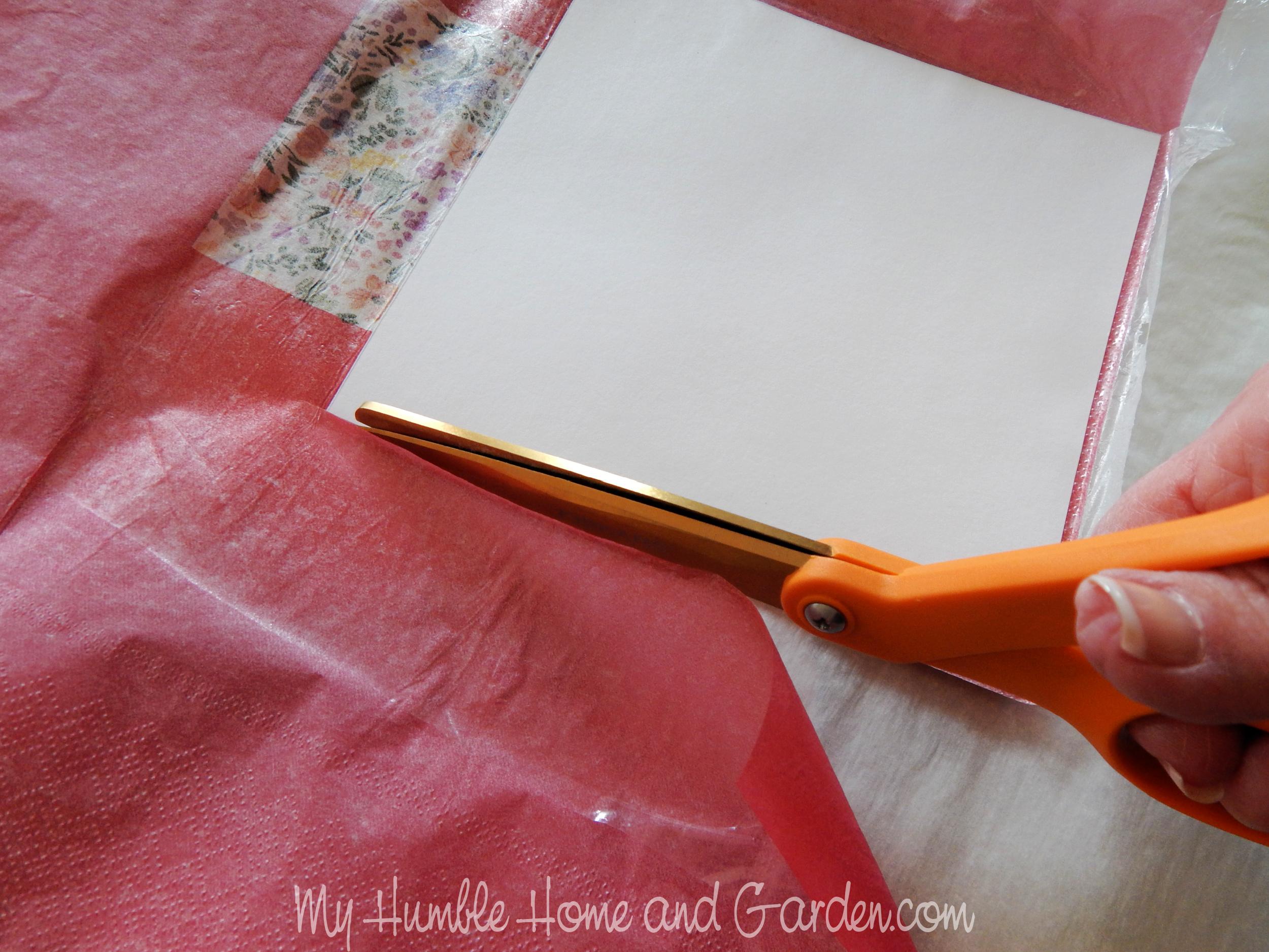 Easy Paper Napkin Transfer That Will Blow Your Mind! - My Humble Home and  Garden