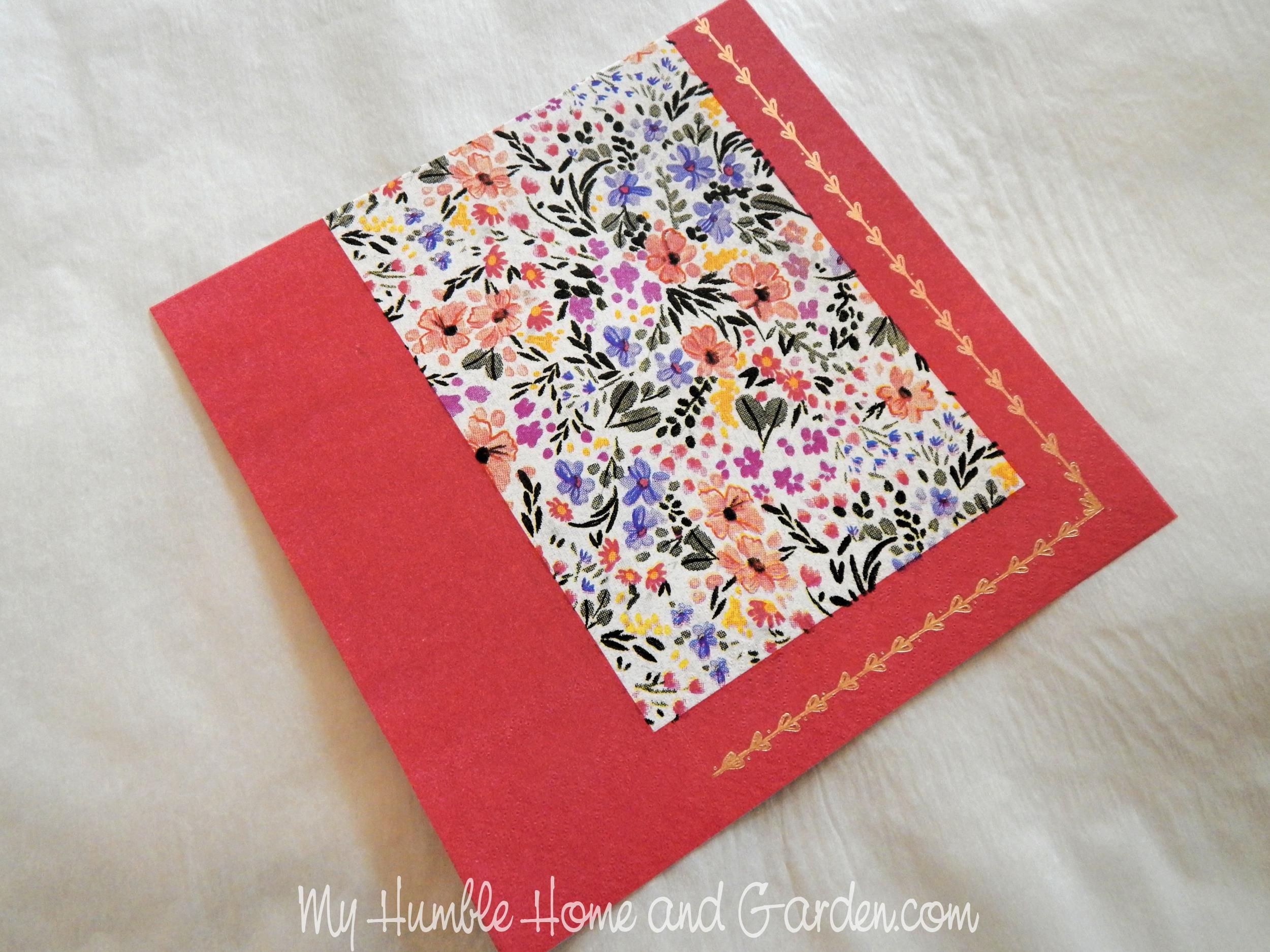 Paper Napkins Transfer Idea for an Amazing Mini Gift Box - My