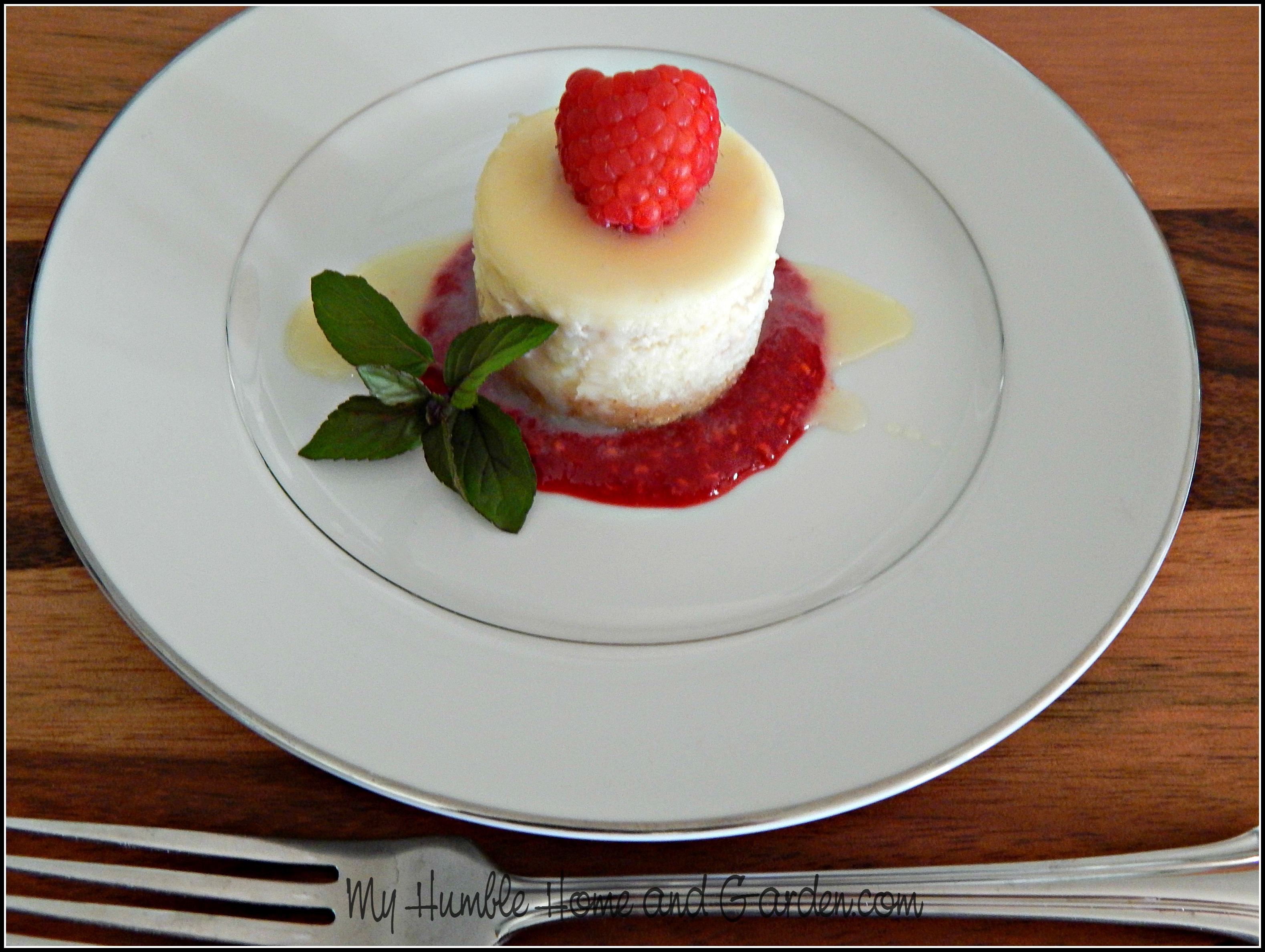 White Chocolate Raspberry Mini Cheesecakes - My Humble Home And Garden