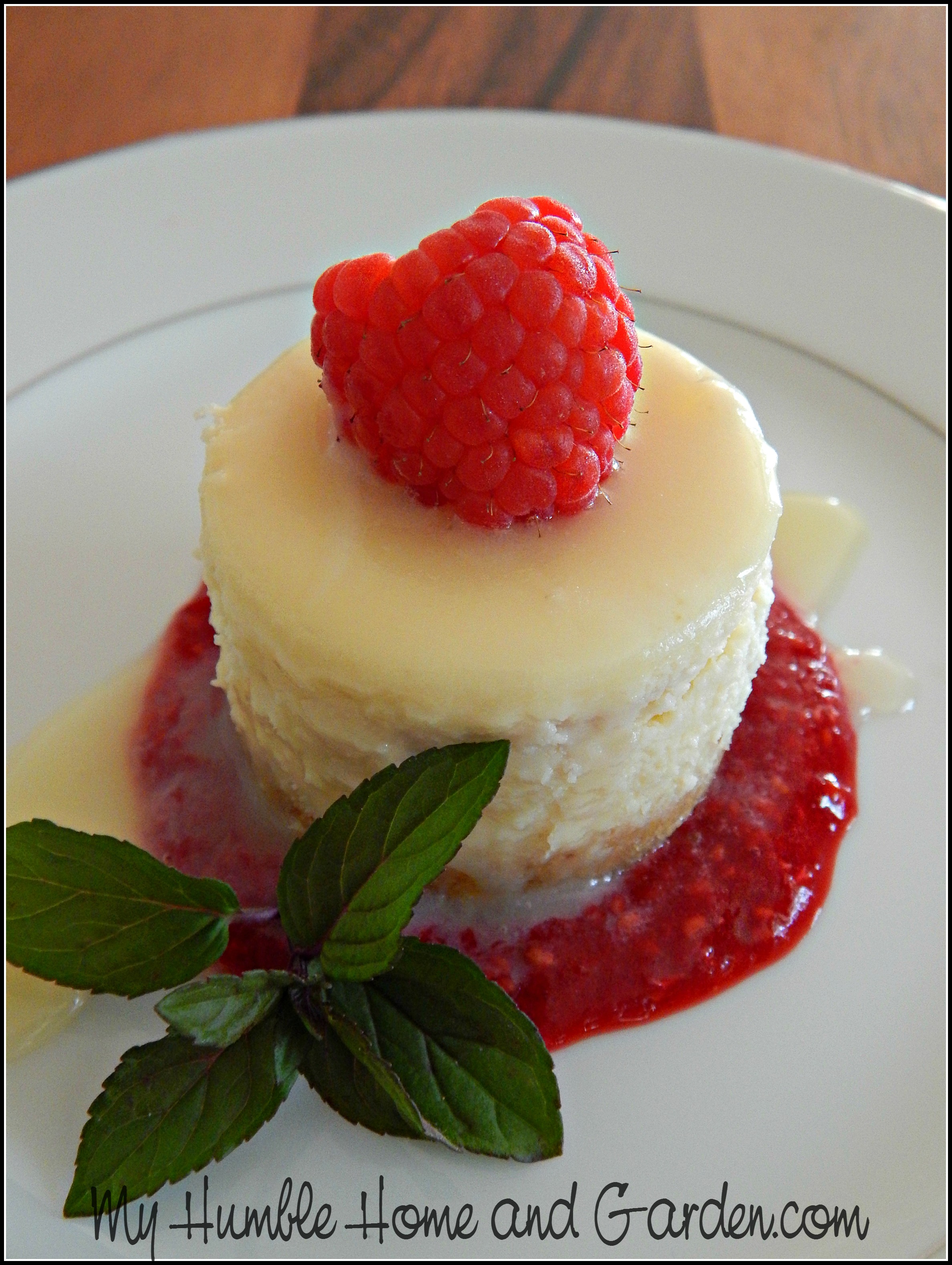 White Chocolate Raspberry Mini Cheesecakes - My Humble Home And Garden