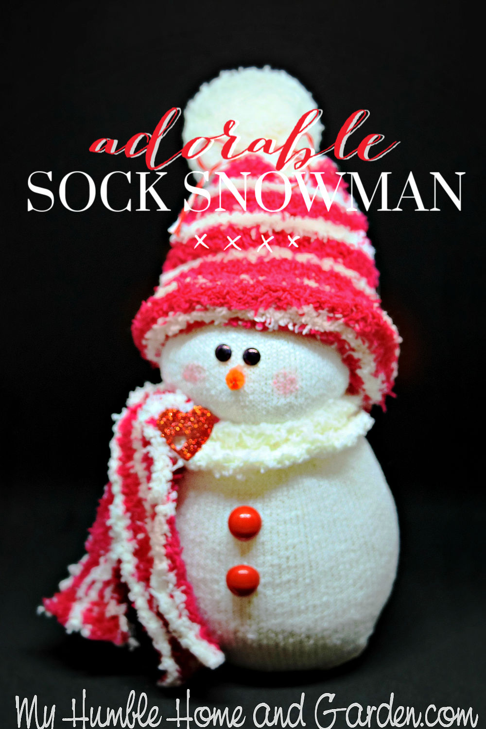 How To Make An Adorable Sock Snowman! - My Humble Home And Garden