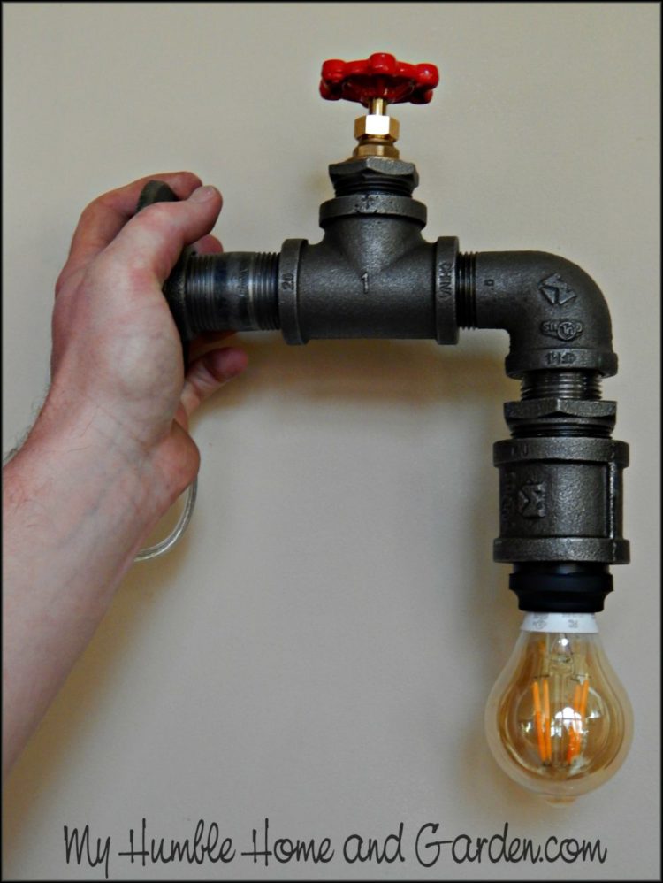 Industrial Pipe Lamp, Industrial Black Iron Pipe Lamp Socket
