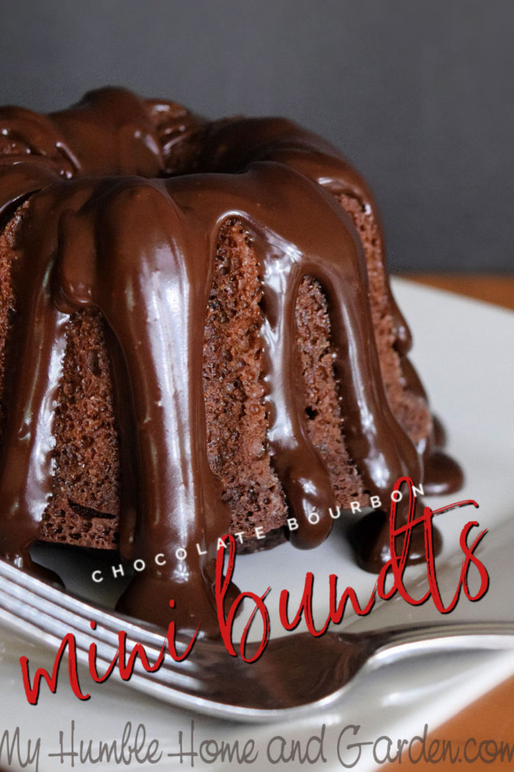 Chocolate Bourbon Mini Bundt Cakes - How To Make These - My Humble Home and  Garden