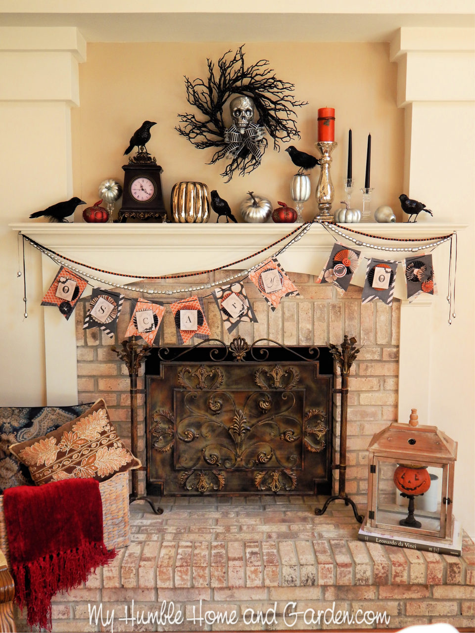 Decorating Ideas For A Beautiful Fall Mantel Display - My Humble Home ...