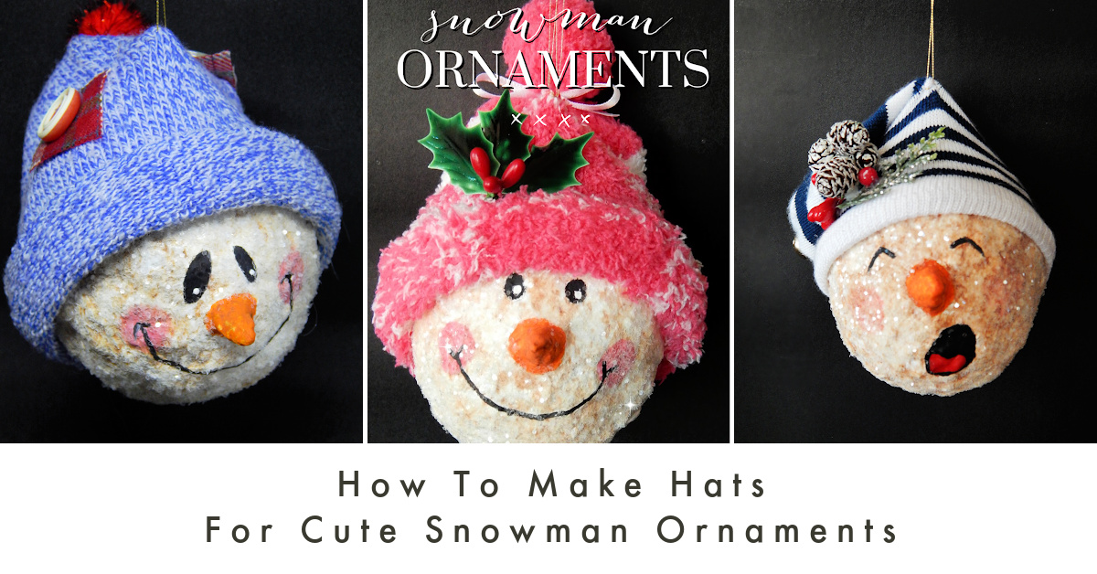 How to Make a Snowman Hat Ornament