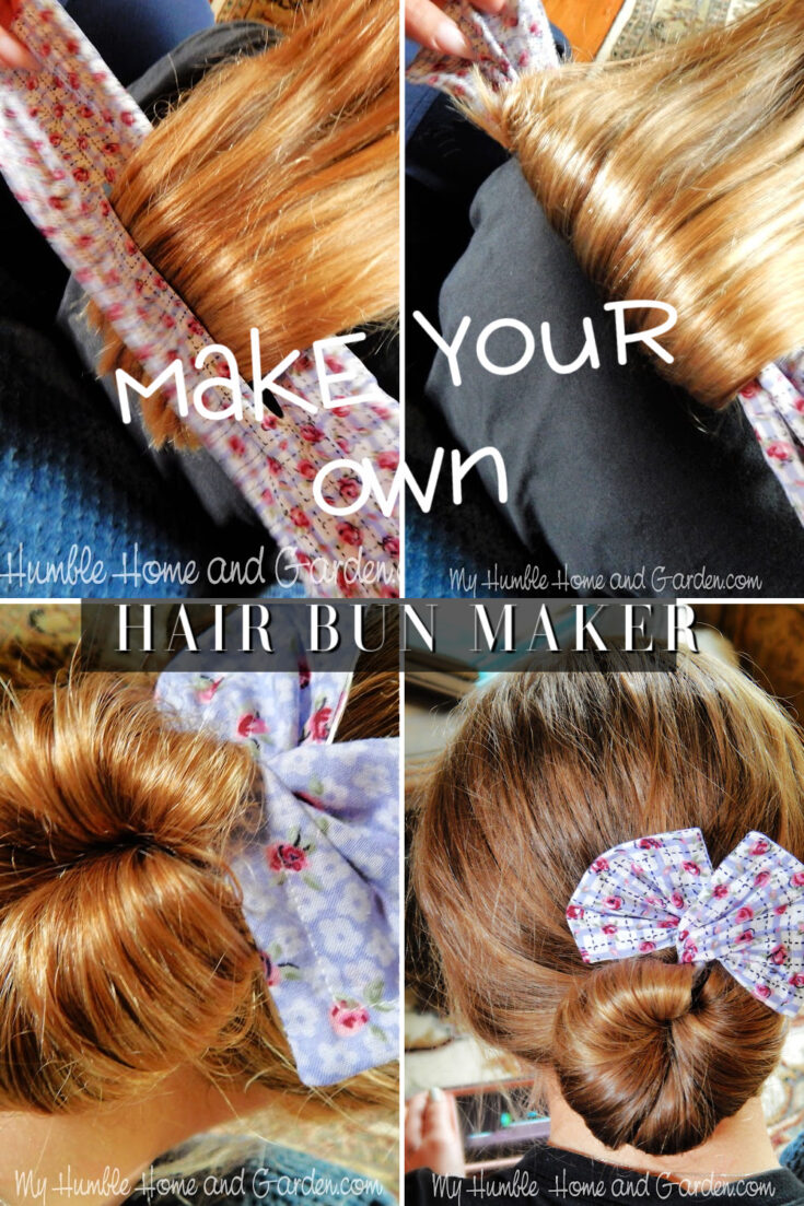 An Easy Way To Make A Fabric Hair Bun Maker - My Humble Home and Garden