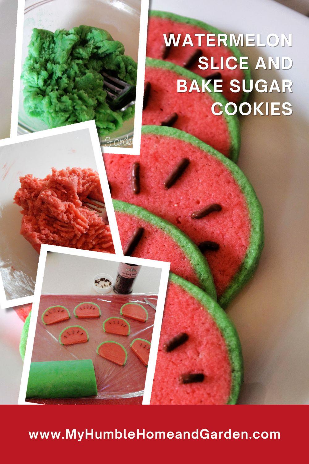 How to Make Watermelon Slice and Bake Sugar Cookies - My Humble Home ...