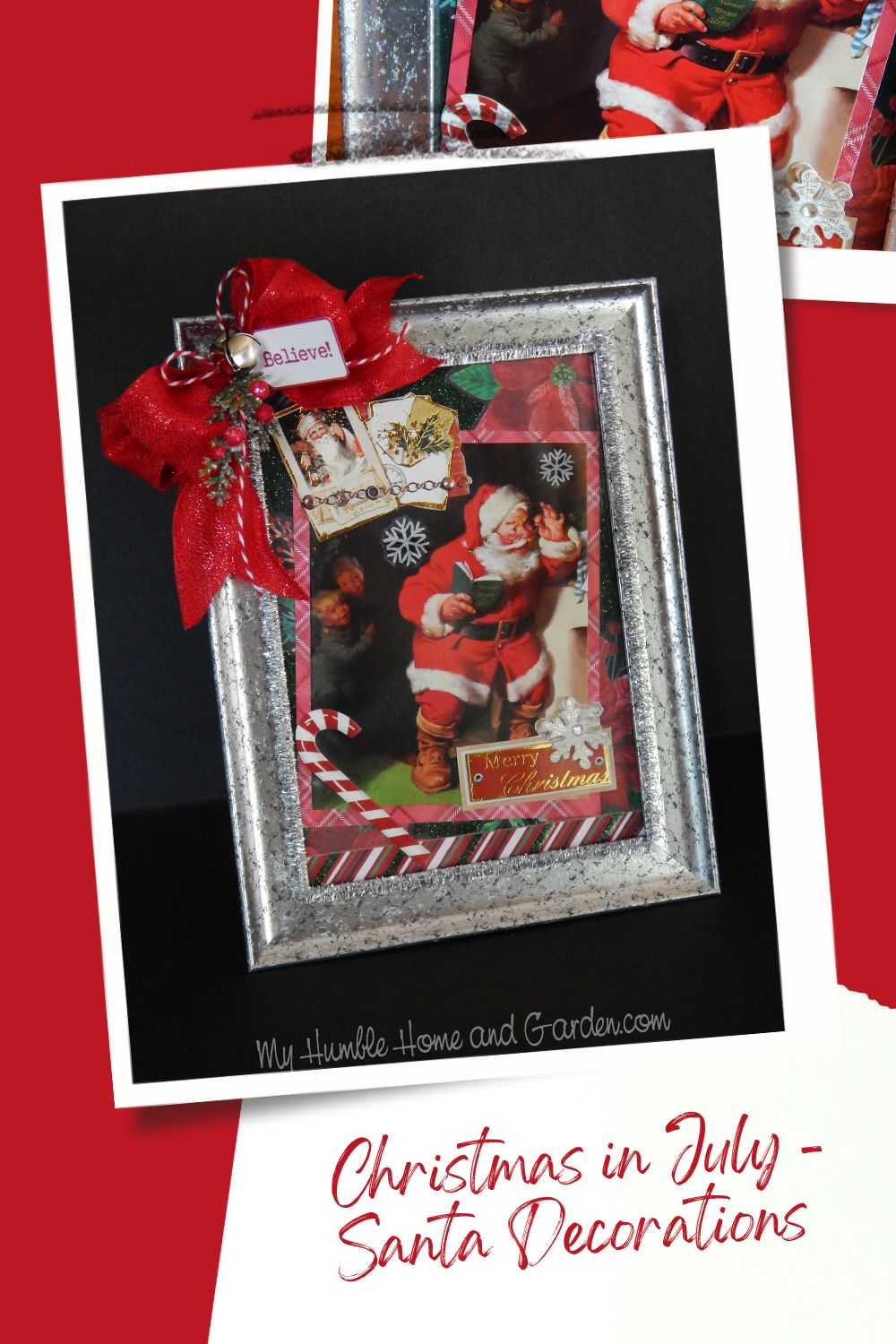 Christmas in July - How to Make Adorable Vintage Santa Decorations - My ...